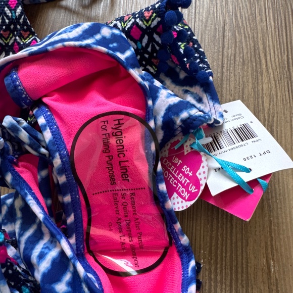 Limited Too UPF 50+ bikini navy and white - Picture 5 of 6